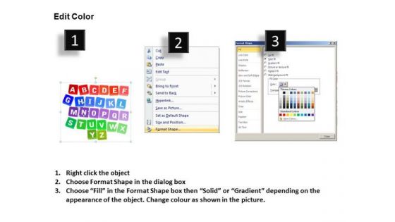 Editable A To Z PowerPoint Ppt Templates
