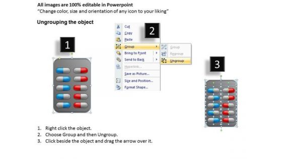 Editable Capsules Strips PowerPoint Slides