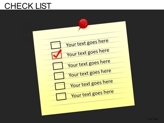 Editable Checklist PowerPoint Slides