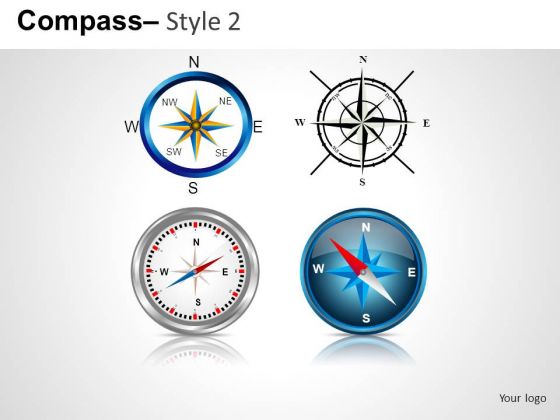Editable Compass PowerPoint Slides And Ppt Diagram Templates