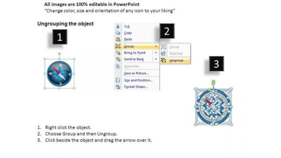 Editable Compass PowerPoint Slides And Ppt Diagram Templates