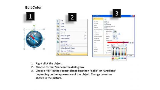 Editable Compass PowerPoint Slides And Ppt Diagram Templates