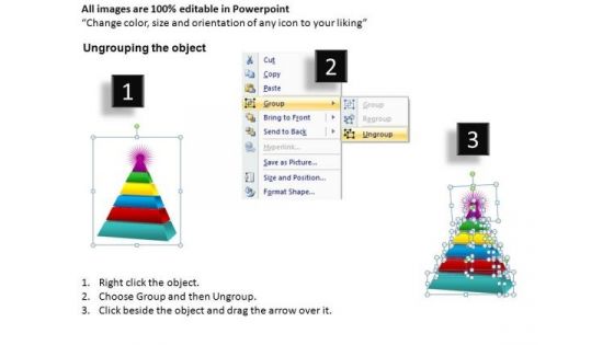 Editable Food Pyramid PowerPoint Templates