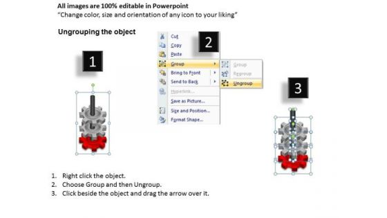 Editable Gears PowerPoint Ppt Templates