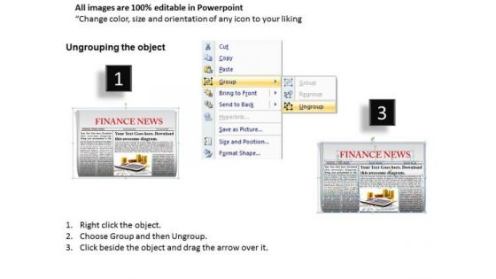 Editable Headlines Newspaper Layouts PowerPoint Slides Ppt Templates