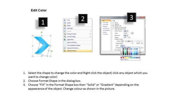 Editable PowerPoint Template Linear Arrows 7 Stages Operations Management Business Graphic