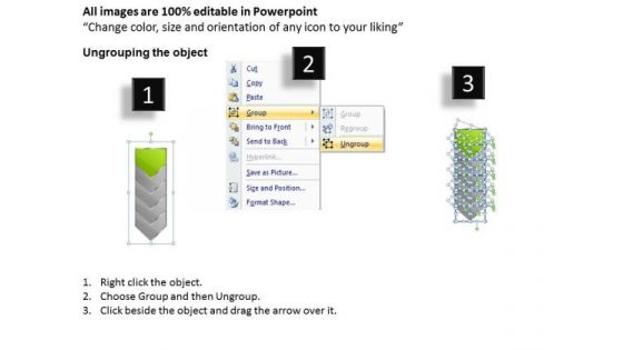 Editable Ppt Hierarchical Stages Represented By Arrow Project Management PowerPoint 2 Graphic