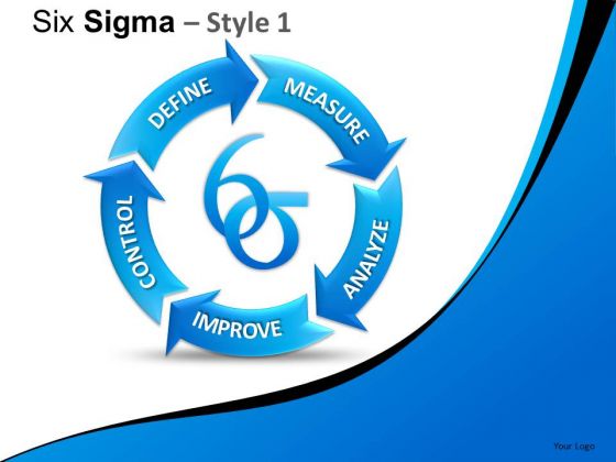 Editable Ppt Slides On Six Sigma Process PowerPoint Process Diagrams
