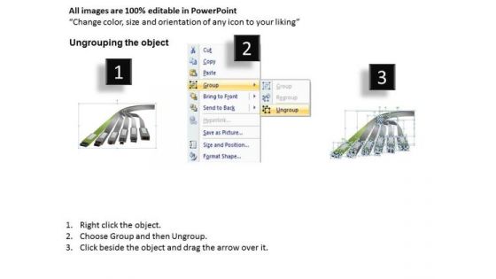 Editable Ppt Slides Usb Charging Cables Diagram PowerPoint Templates