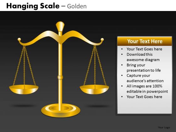 Editable Ppt Slides Weighing Scales Balance Concept