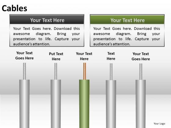 Editable Ppt Templates Electricity Wire Cables PowerPoint Slides