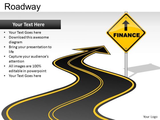 Editable Road Signs PowerPoint Road Slides And Templates
