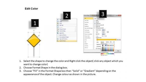 Editable Road Signs PowerPoint Road Slides And Templates