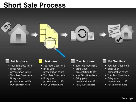 Editable Short Sale Process PowerPoint Slides And Ppt Diagram Templates