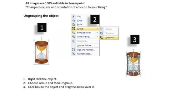 Editable Text Hourglass PowerPoint Slides Download