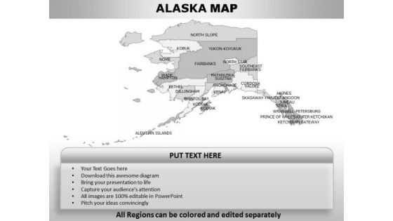 Editable Usa Alaska State PowerPoint Maps
