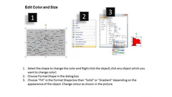 Editable Usa Colorado State PowerPoint Maps