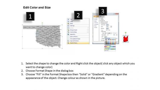 Editable Usa Oklahoma State PowerPoint Maps