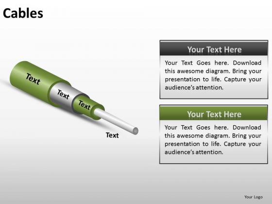 Editable Wire Cable PowerPoint Presentation Slides