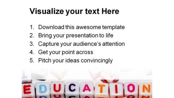 Education Abstract PowerPoint Template 1110