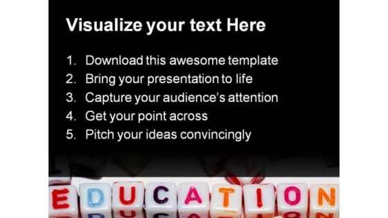 Education Abstract PowerPoint Template 1110