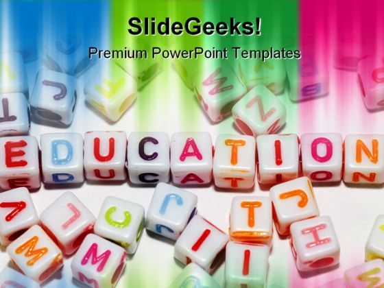 Education Abstract PowerPoint Template 1110