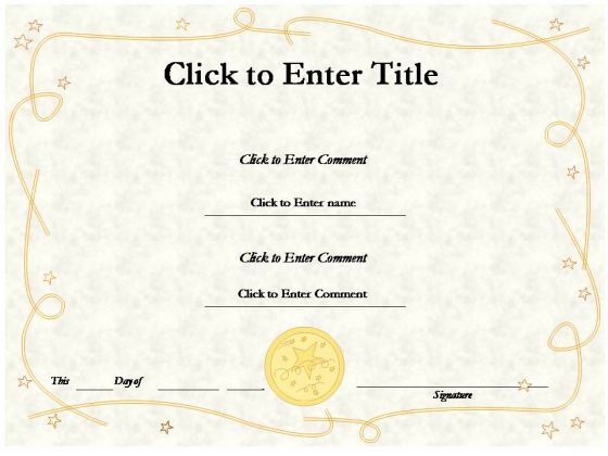 Education Award Certificate PowerPoint Templates