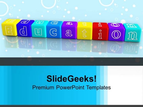 Education On Lego Blocks Children Future PowerPoint Templates Ppt Backgrounds For Slides 1212