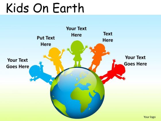 Education School Kids On Earth PowerPoint Slides And Ppt Diagram Templates