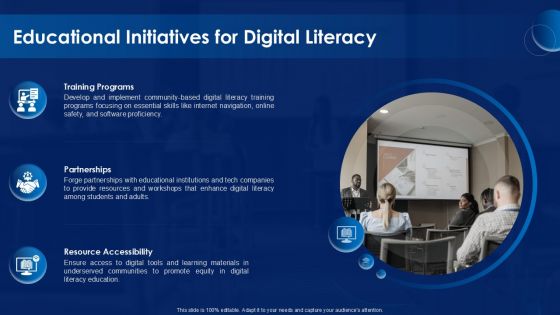 Educational Initiatives For Digital Literacy Digital Sovereignty Ppt
