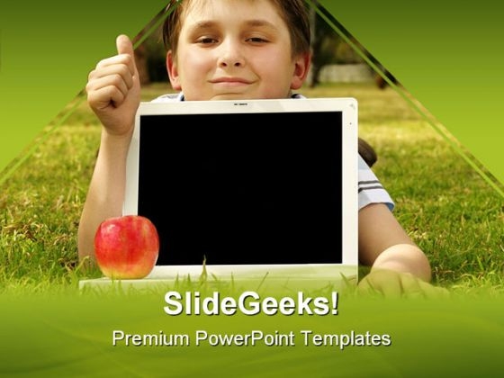 Educational Software Children PowerPoint Themes And PowerPoint Slides 0611
