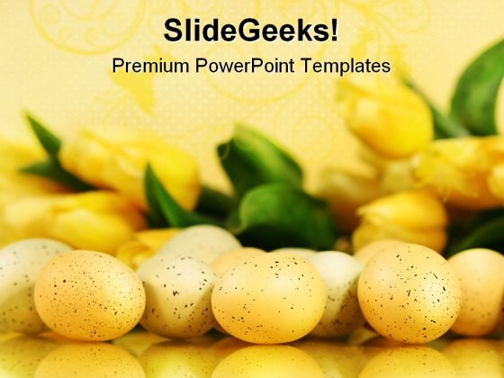 Eggs And Tulips Christmas PowerPoint Templates And PowerPoint Backgrounds 0111
