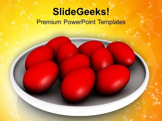 Eggs Represents Boulder Of The Tomb Of Jesus PowerPoint Templates Ppt Backgrounds For Slides 0313
