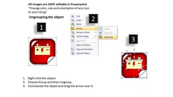 Electric Battery PowerPoint Image Slides