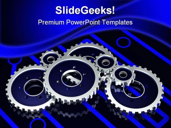 Electronic Machinery Industrial PowerPoint Background And Template 1210