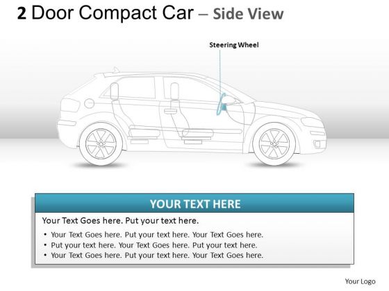 Elegance 2 Door Gray Car Side PowerPoint Slides And Ppt Diagram Templates