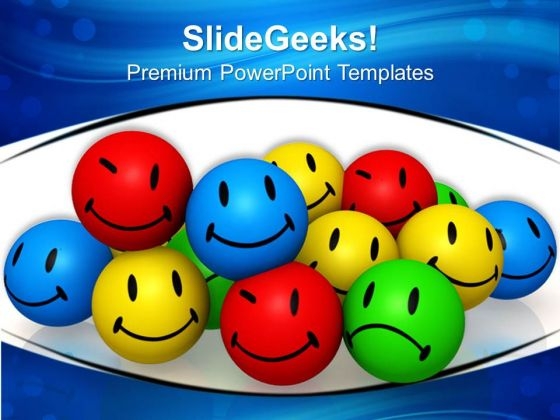 Emotion Icons Enjoyment Shapes PowerPoint Templates And PowerPoint Themes 0812