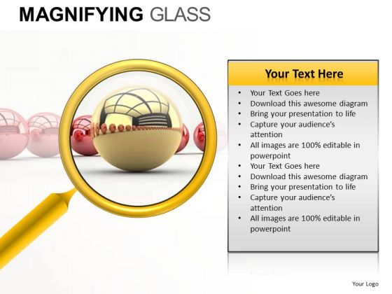 Emphasize Hidden Point Magnifying Glass PowerPoint Templates Main Point Ppt Slides