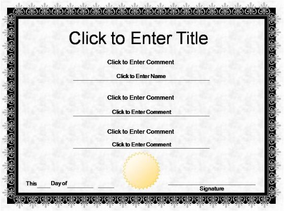 Employee Award Certificate PowerPoint Templates