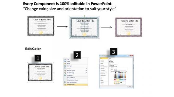Employee Award Certificate PowerPoint Templates