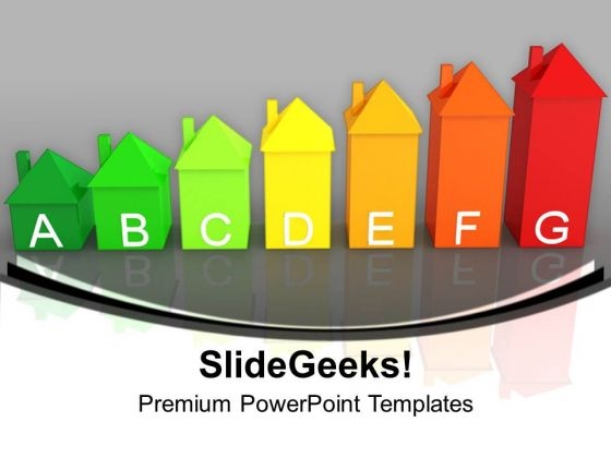 Energy Efficiency In Colorful Home PowerPoint Templates Ppt Backgrounds For Slides 0213
