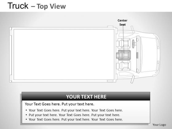 Engine Red Truck Top View PowerPoint Slides And Ppt Diagram Templates