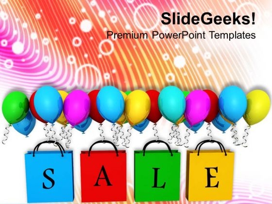 Enjoy Shopping In Sale Season PowerPoint Templates Ppt Backgrounds For Slides 0613