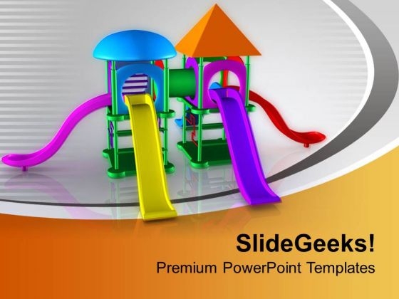 Enjoy Sliding On Colorful Slide PowerPoint Templates Ppt Backgrounds For Slides 0713