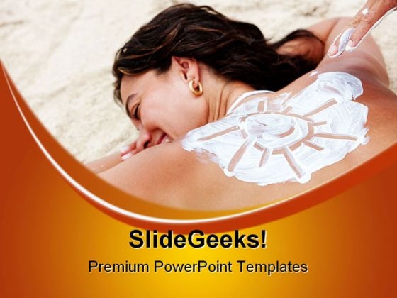 Enjoy Sun Beach PowerPoint Templates And PowerPoint Backgrounds 0411