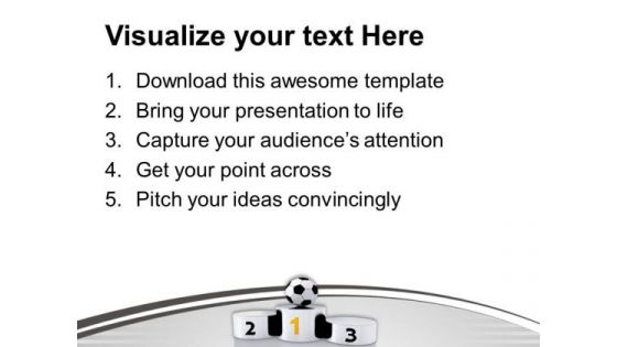 Enjoy The First Position In Game PowerPoint Templates Ppt Backgrounds For Slides 0613