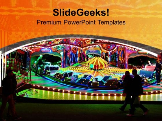 Enjoy The Merry Go Round Ride In Fair PowerPoint Templates Ppt Backgrounds For Slides 0613