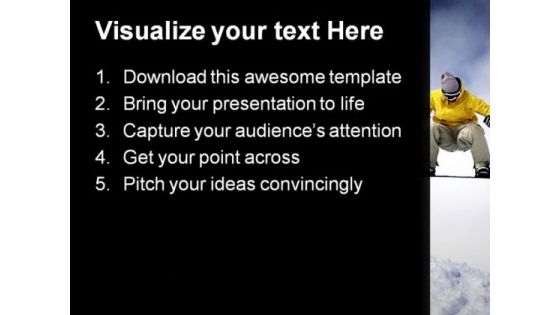 Enjoying Jumping High Sports PowerPoint Templates And PowerPoint Backgrounds 0711
