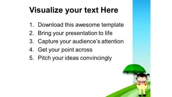 Enjoying The Summer Vacations In Playground PowerPoint Templates Ppt Backgrounds For Slides 0713