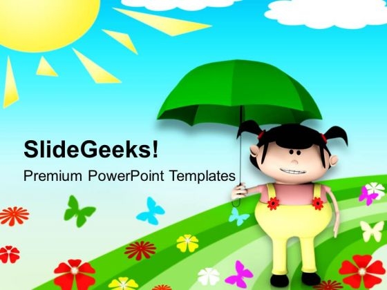 Enjoying The Summer Vacations In Playground PowerPoint Templates Ppt Backgrounds For Slides 0713